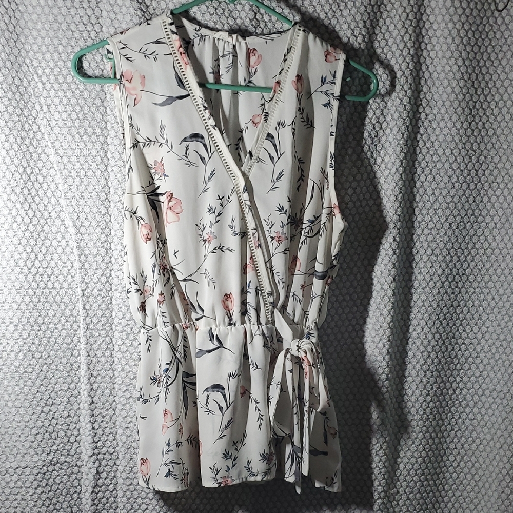 Sienna Sky Floral Wrap Blouse